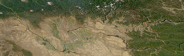 Western margin of the Columbia Plateau