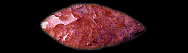 45KT28/2233. Leaf-Shaped Point Style 1, Component IV, Frenchman Springs Phase.