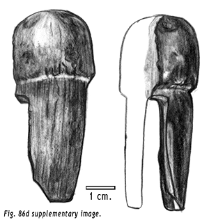 45KT28/1470. SALMON SPEAR BARB GUARD OF ANTLER. VIIA. CAYUSE I SUBPHASE.