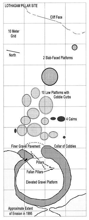 Sketch map of the Lothagam Pillar Site