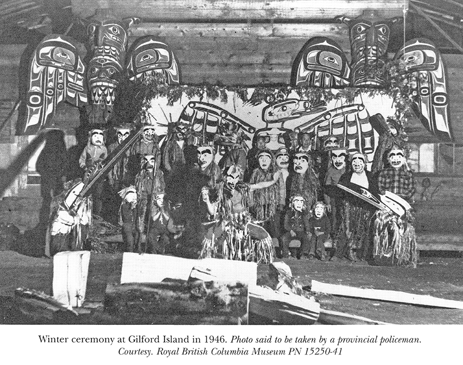 WINTER CEREMONIES GILFORD ISLAND 1946.