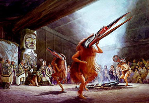 VISUALIZATION OF HAMATSA DANCERS IN KWAKIUTL GREAT HOUSE