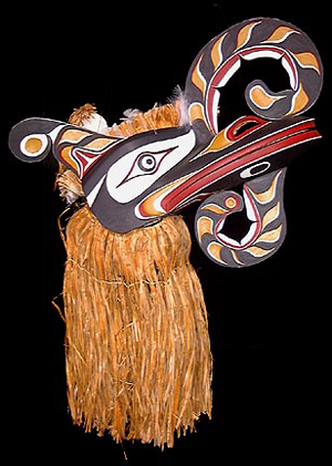 HAMATSA CROOKED BEAK OF HEAVEN MASK, COGHLAN ART, modern