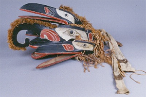 HAMATSA CROOKED BEAK OF HEAVEN MASK, BURKE MUSEUM