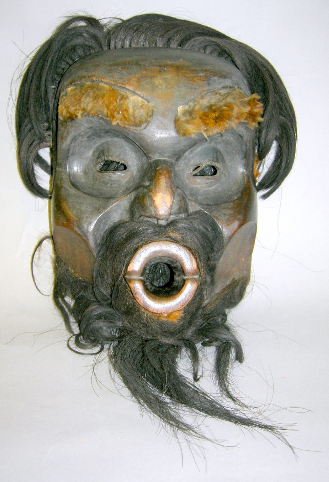 DANCER'S 'DUNUNKWA' MASK, KWAKIUTL