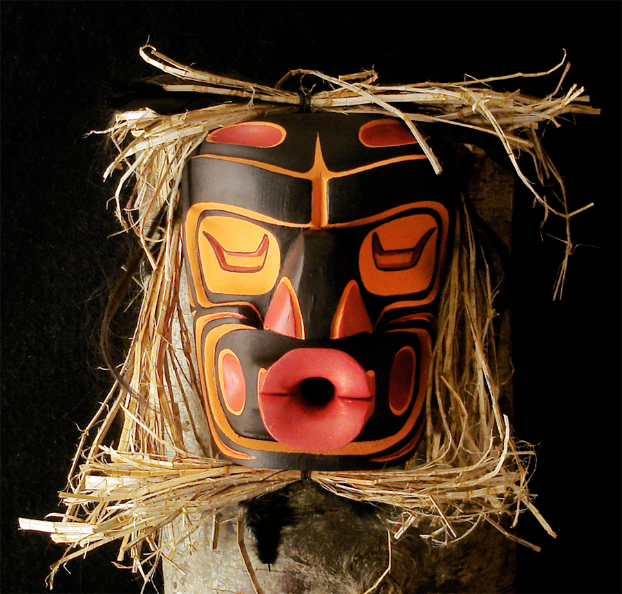 DZUNUKWA MASK BY TERRANCE ISAAC.