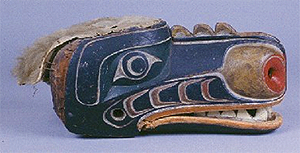 POSSIBLE HEYHLIWEY MASK IN THE FORM OF GRIZZLY BEAR, BURKE MUSEUM, ca 1890-1910.