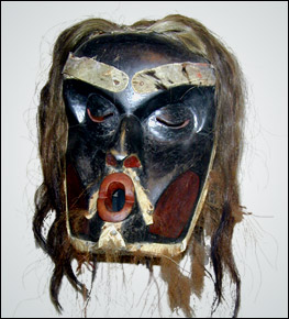 CHIEF'S 'DUNUNKWA' MASK, KWAKIUTL