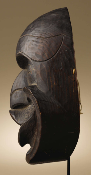 KWAKIUTL DZOONOKWA MASK, CA. 1970 