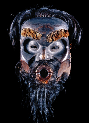 DZOONOKWA MASK, BRITISH MUSEUM.
