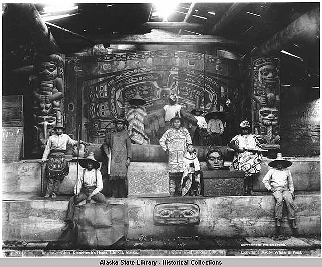 WHALE HOUSE INTERIOR, ca. 1895