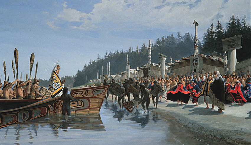 HAIDA WECLOMING CEREMONY HAIDA WECLOMING CEREMONY
