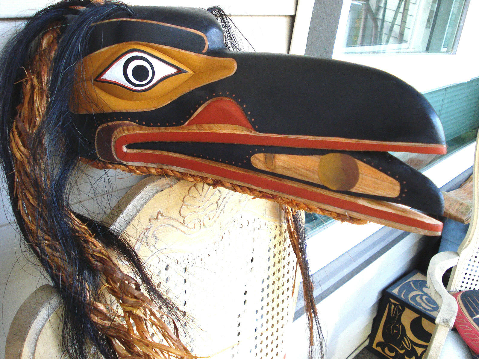 RAVEN HAMATSA MASK BY JANICE MORIN, 2018 RAVEN HAMATSA MASK BY JANICE MORIN, 2018